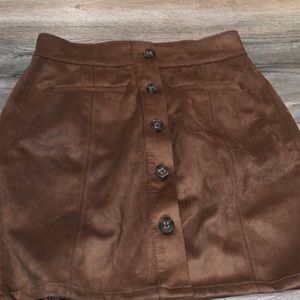 brown skirt